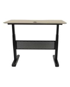 Boss 48inW Height-Adjustable Desk, Driftwood