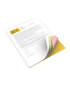 Xerox Revolution Premium Digital Carbonless Paper, 4-Part Straight, Letter Size (8 1/2in x 11in)/Canary/Pink/Goldenrod, Case Of 1,250 Sets