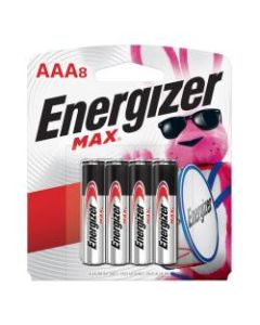 Energizer Max AAA Alkaline Batteries, Pack Of 8