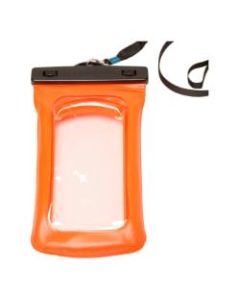 Geckobrands Universal Floatable Waterproof Phone Bag, Orange, GWP-20793OR