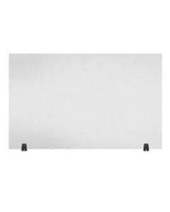 LUX Reclaim Acrylic Freestanding Sneeze Guard Desk Divider, 30in x 48in, Frosted