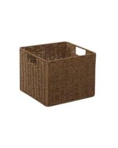 Honey-Can-Do Paper Rope Storage Crate, Medium Size, Brown