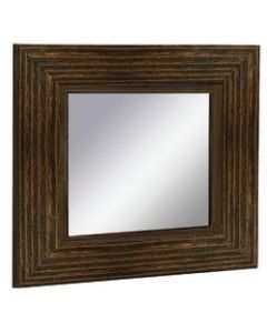 PTM Images Framed Mirror, 20inH x 20inW, Natural Black