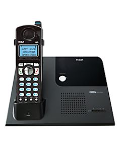 RCA 25420 4-Line Cordless Phone, Black/Silver