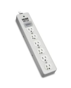 Tripp Lite Surge Protector Power Strip Medical Hospital RT Angle Plug 6 Outlet 6ft Cord - 6 x NEMA 5-15R - 1800 VA - 1050 J - 125 V AC Input - 125 V AC Output