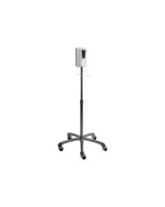 CTA Digital Heavy-Duty Mobile Automatic Soap Dispenser Stand - Floor - Chrome Plated