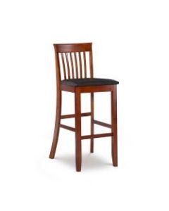 Linon Home Decor Products Pullman Craftsman Bar Stool, Dark Cherry/Dark Brown
