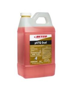 Betco pH7Q Fastdraw Dual Neutral Disinfectant Cleaner, Pleasant Lemon Scent, 72 Oz Bottle, Case Of 4