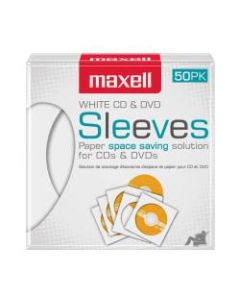 Maxell White CD / DVD Sleeves