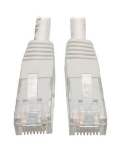 Tripp Lite 25ft Cat6 Gigabit Molded Patch Cable RJ45 M/M 550MHz 24AWG White
