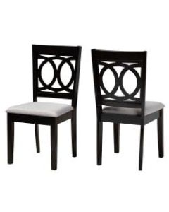 Baxton Studio 10524 Dining Chairs, Gray, Set Of 2 Chairs