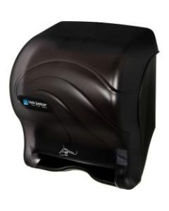 San Jamar Roll Towel Hands-free Dispenser - Roll, Touchless Dispenser - 1 x Roll - 14.4in Height x 11.7in Width x 9.1in Depth - Plastic - Black Pearl - Durable, Impact Resistant, Compact - 1 Each