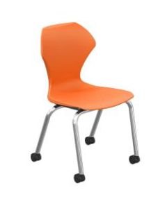 Marco Group Apex Apex Mobile Stack Chairs, Orange/Chrome, Pack Of 2