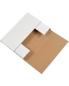 Office Depot Brand Easy Fold Mailers, 9 1/2in x 6 1/2in x 3 1/2in, White, Pack Of 50