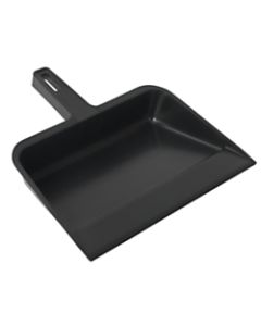 Continental Industrial Dust Pan, 12 1/4in, Black