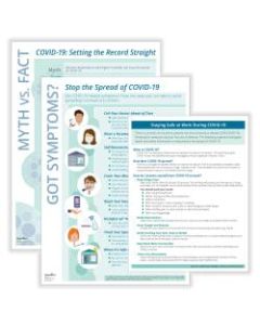 ComplyRight Coronavirus (COVID-19) Posters, Prevention Bundle With Handouts, English