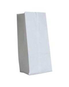 General Paper Grocery Bags, #16, 16inH x 7 3/4inW x 4 13/16inD, White, Pack Of 500 Bags