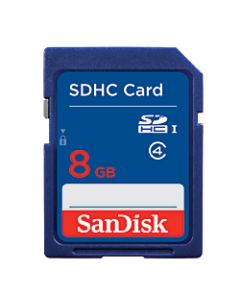 SanDisk SDHC Memory Card, 8GB, DV7766