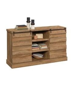Sauder Cannery Bridge Credenza For 60in Televisions, 33-3/8inH x 59inW x 17-5/8inD, Sindoori Mango