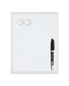 Office Depot Brand Mini Magnetic Dry-Erase Whiteboard, 8-1/2in x 11in, Aluminum Frame With Silver Finish