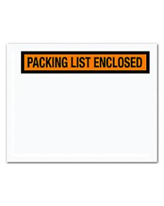 Office Depot Brand "Packing List Enclosed" Envelopes, Panel Face, Orange, 7in x 5 1/2in, Pack Of 1,000
