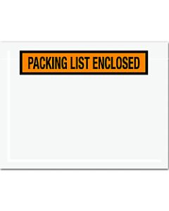 Office Depot Brand "Packing List Enclosed" Envelopes, Panel Face, 6 1/2in x 5in, Orange, Pack Of 1,000
