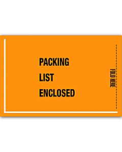 Office Depot Brand "Packing List Enclosed" Military Envelopes, 5 1/4in x 8in, Orange, Pack Of 1,000