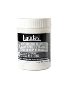 Liquitex Acrylic Texture Gel Mediums, 8 Oz, White Opaque Flakes, Pack Of 2