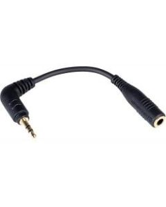 Sennheiser 3.5mm to 2.5mm Adapter - 1.57in Mini-phone/Sub-mini phone Audio Cable for Audio Device, Headset - First End: 1 x Mini-phone Female Audio - Second End: 1 x Sub-mini phone Male Audio - Black