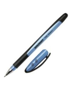 AbilityOne SKILCRAFT 100 Rubberized Stick Pens, Medium Point, 0.7 mm, Blue Barrel, Blue Ink, Pack Of 12