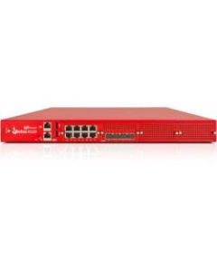 WatchGuard Firebox M5600 and 1-yr Standard Support - 8 Port - 10GBase-X 10 Gigabit Ethernet; 1000Base-T - RSA; AES (256-bit); DES; SHA-2; AES (192-bit); AES (128-bit); 3DES - 8 x RJ-45 - 6 - SFP+ - 4 x SFP+ - Rack-mountable