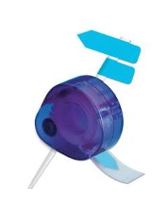 Redi-Tag Nonprinted Indicator Flags In Dispenser, Blue