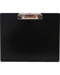 Saunders Landscape Aluminum Clipboard - 8 1/2in x 11in - Low-profile - Aluminum - Black - 1 Each