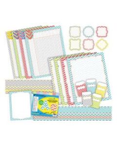 Barker Creek Chevron Curated Collection Bulletin Board Set, Beautiful