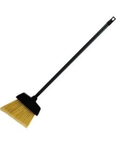 Genuine Joe Plastic Lobby Broom - Plastic Handle - 12 / Carton - Black
