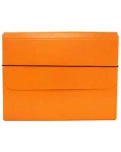 JAM Paper Strong Kraft Portfolio With Elastic Closure, 10in x 13 1/4in, Orange