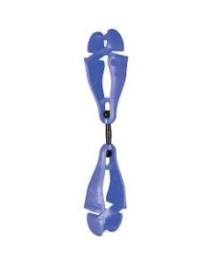 Ergodyne Squids 3420 Swiveling Dual-ClipGlove Holders, 5-1/2in, Blue, Pack Of 100 Holders