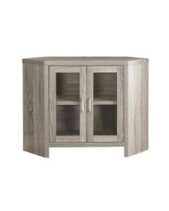 Monarch Specialties Madelyn TV Stand, 30inH x 42inW x 15-1/2inD, Dark Taupe