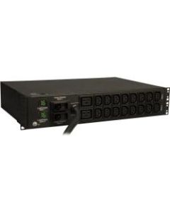 Tripp Lite PDU Metered 230V 32A 7.3kW 16 C13; 2 C19 IEC-309 Horizontal 2URM - 2 x IEC 60320 C19, 16 x IEC 60320 C13 - 7.30 kVA - 2U - Horizontal Rackmount"