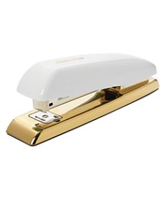 Swingline Durable Desk Stapler, White/Gold