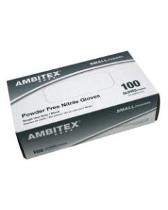 Tradex International Powder-Free Nitrile General Purpose Gloves, X-Large, Black, Box Of 100