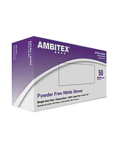 Tradex International 8 Mil. Powder-Free Nitrile General Purpose Gloves, X-Large, Blue, Box Of 50