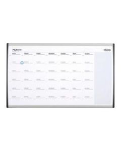 Quartet ARC Magnetic Dry-Erase Calendar For Cubicles, 18in x 30in, Aluminum Frame With Silver Finish