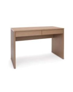 Essentials By OFM 2-Drawer Solid Panel Desk, Harvest