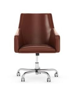 Bush Business Furniture London Mid-Back Box Chair, Harvest Cherry, Standard Delivery
