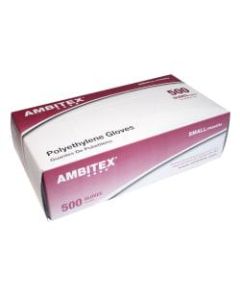 Tradex International Poly Gloves, X-Large, Clear, Box Of 500