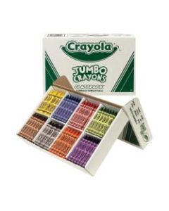 Crayola Jumbo Crayons Classpack, Assorted Colors, Box Of 200 Crayons