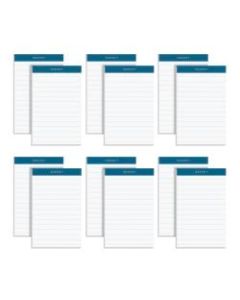 TOPS Double Docket Writing Pads, 3in x 5in, Legal Ruled, 50 Sheets, White, Pack Of 12 Pads