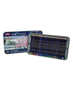 Derwent Inktense Pencil Set, Assorted Colors, Set Of 36 Pencils
