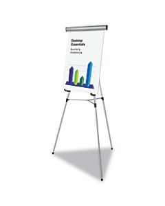 MasterVision Flex Lightweight Telescoping 3-Leg Display Easel, 34in To 63in High, Aluminum, Silver